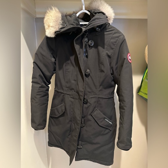 Authentic Canada Goose Rossclair Parka LADIES XS - Black - Picture 1 of 7